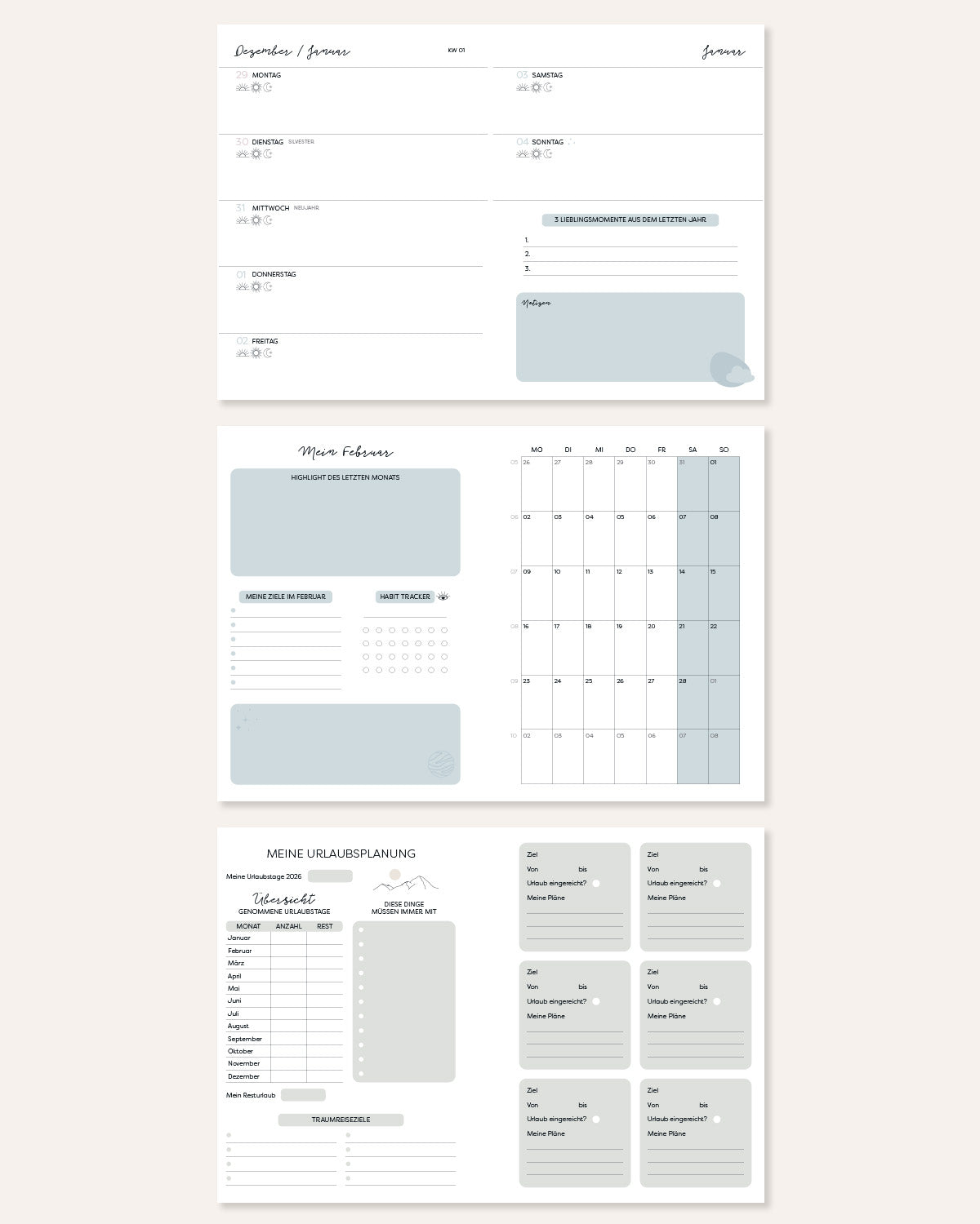 Träum mal drüber nach - Terminplaner 2026 Planer & Bücher Visual Statements®