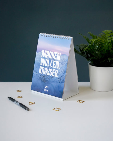 Motivation - Monatstischkalender 2026 Kalender VISUAL STATEMENTS