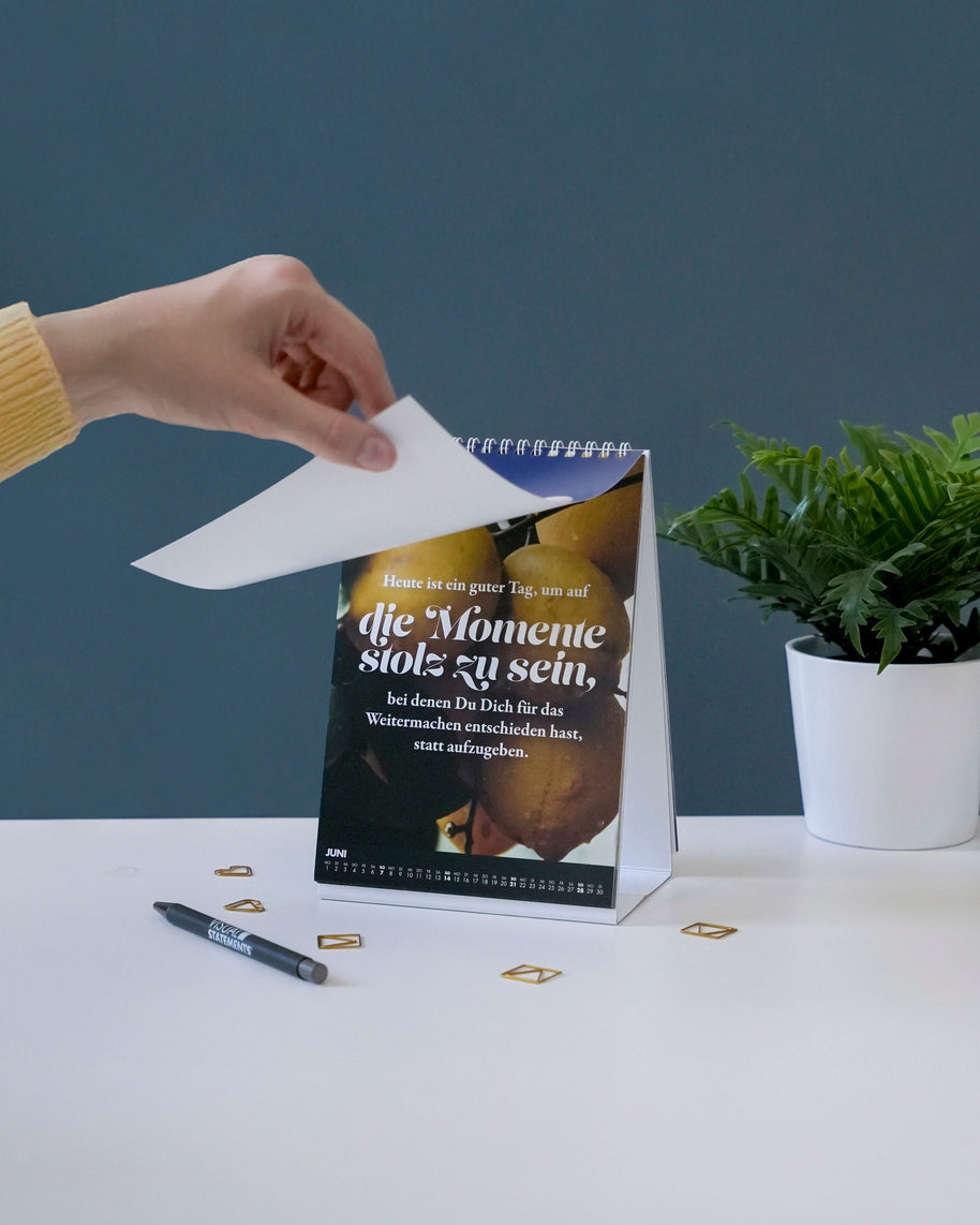Monatstischkalender 2026 Motivation VS Kalender