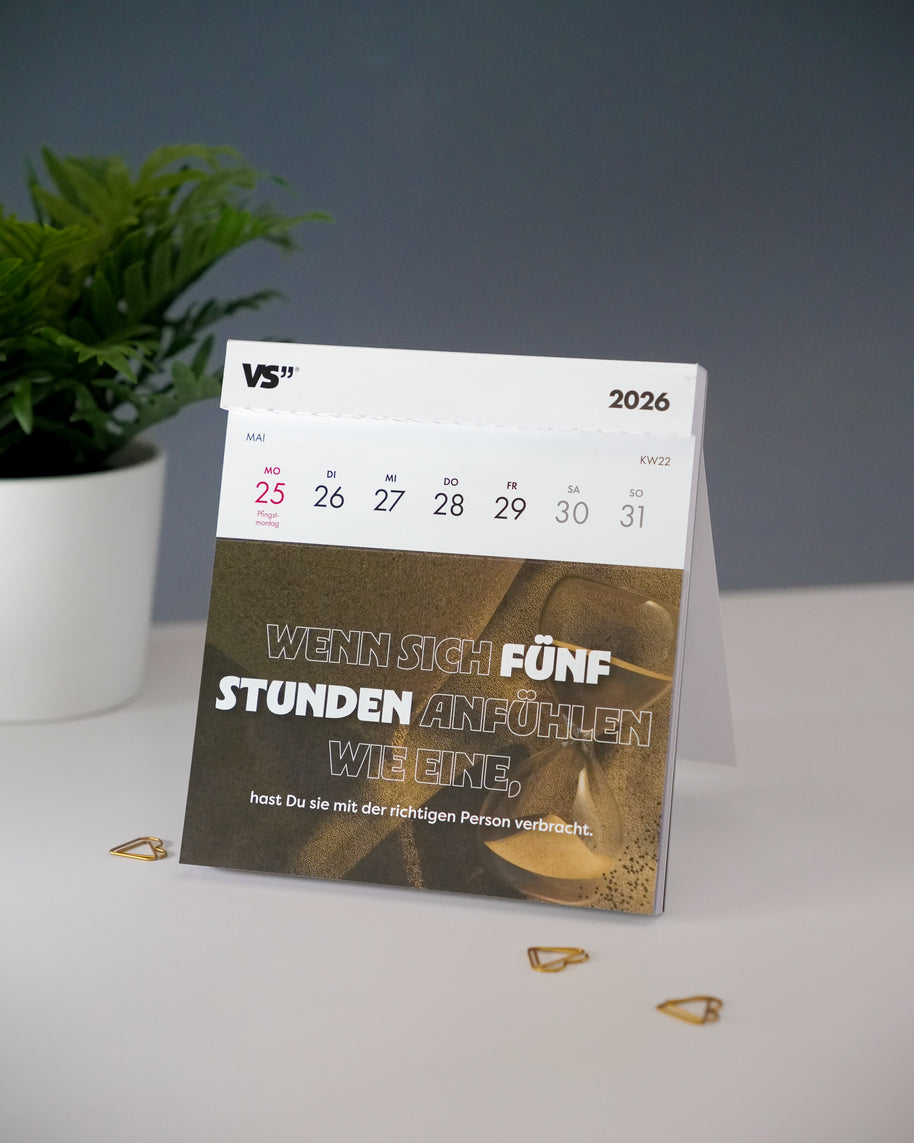 VS" - Postkartentischkalender 2026