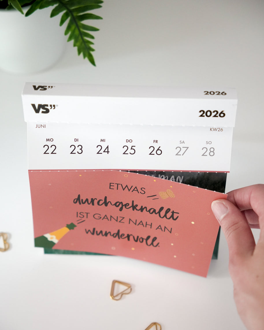 VS" - Postkartentischkalender 2026