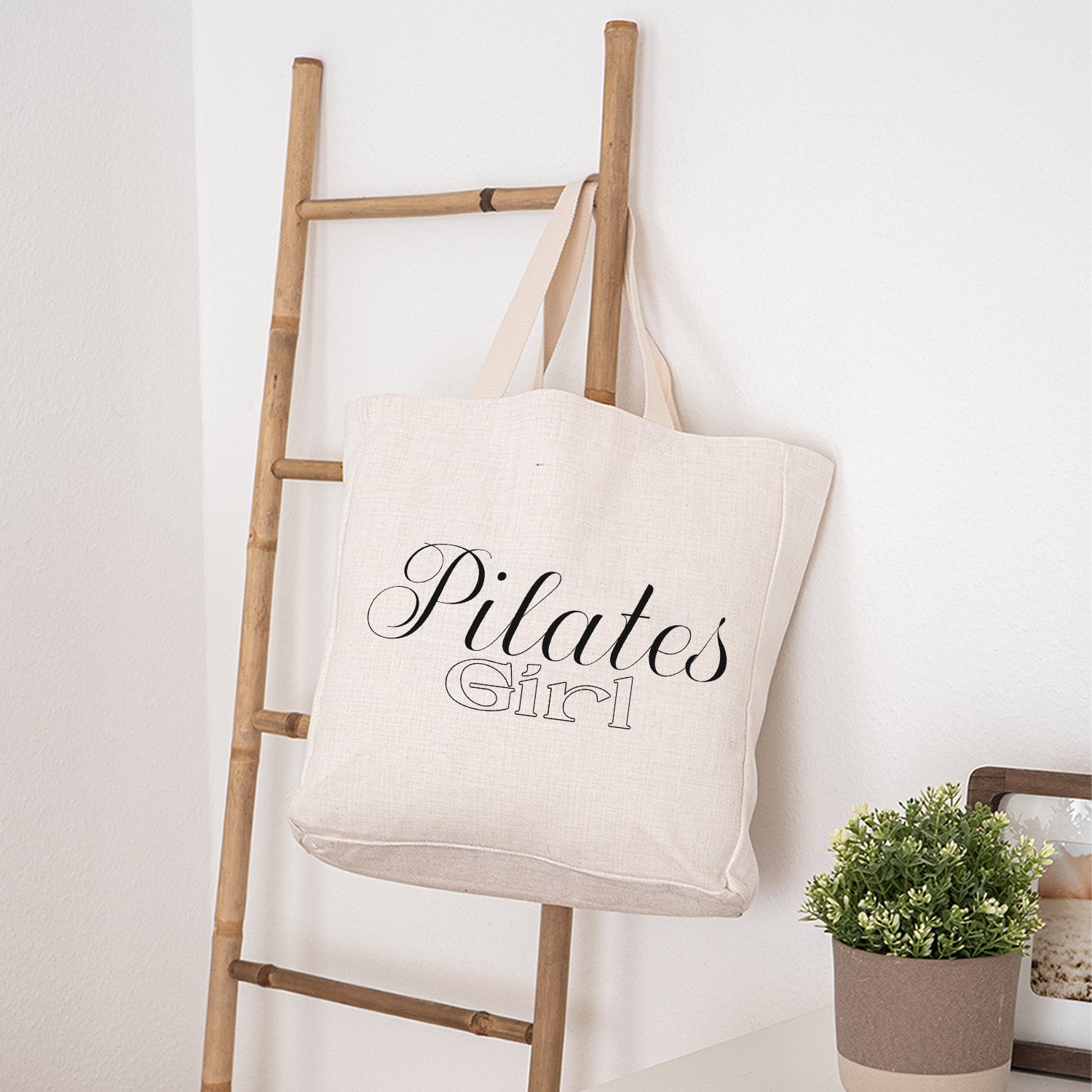 Pilates Girl - Stofftasche Stofftasche Visual Statements®