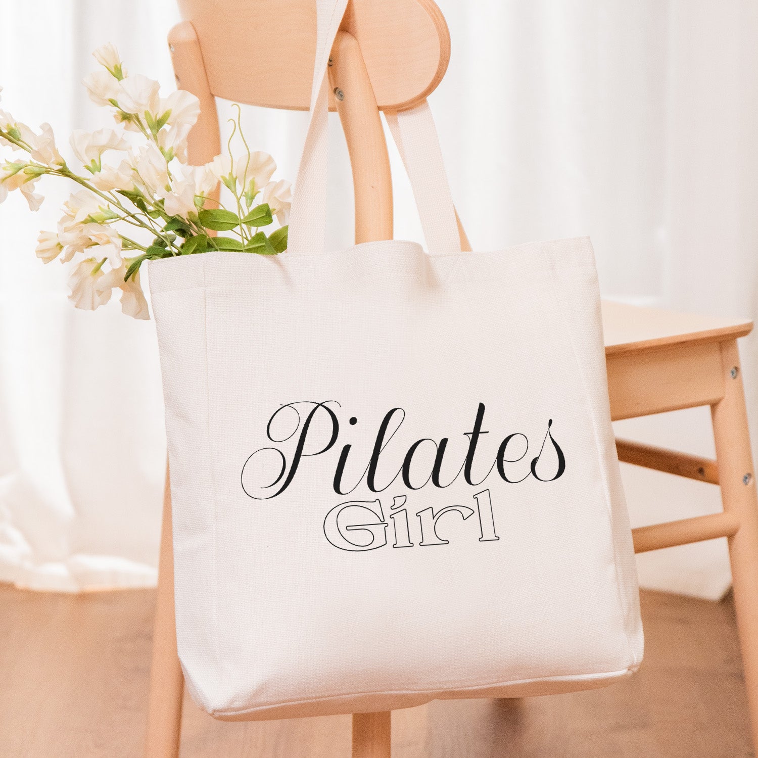 Pilates Girl - Stofftasche Stofftasche Visual Statements®