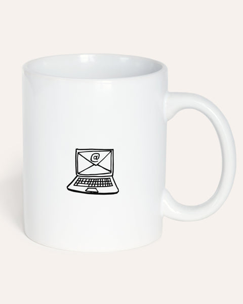 Check Box: E-Mail, weiteres Meeting - Tasse