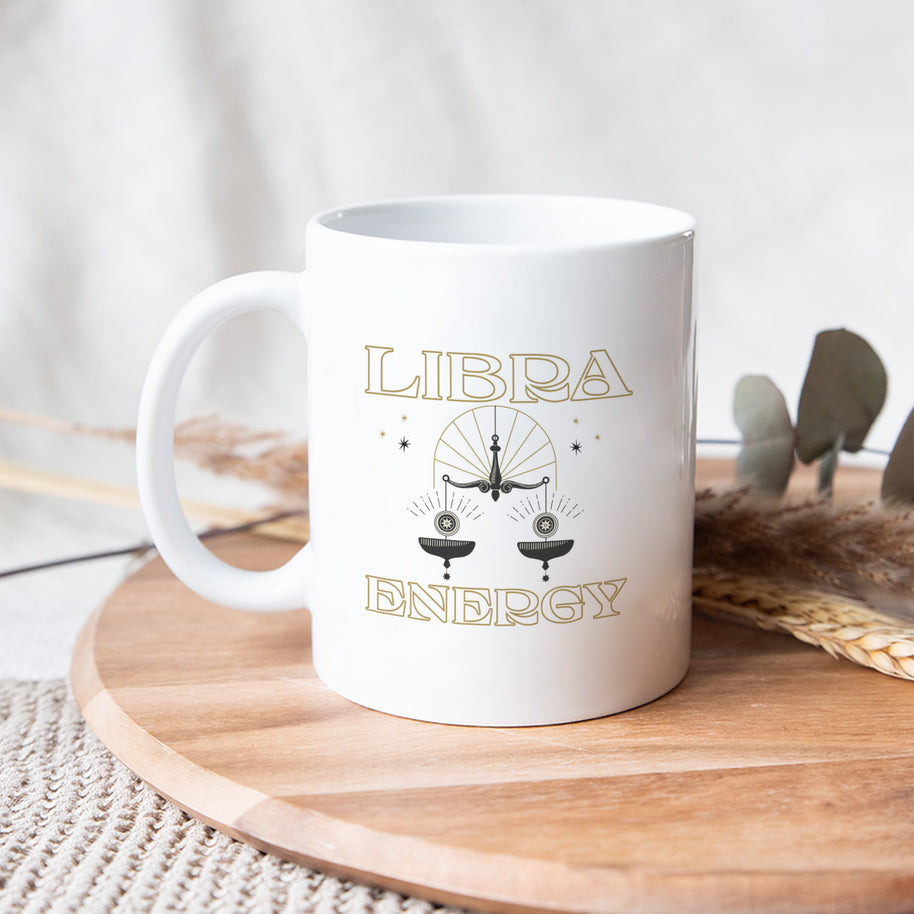Tasse Weiss Sternzeichen Astrologie Aufdruck Waage