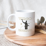 Tasse Weiss Sternzeichen Astrologie Aufdruck Jungfrau Virgo