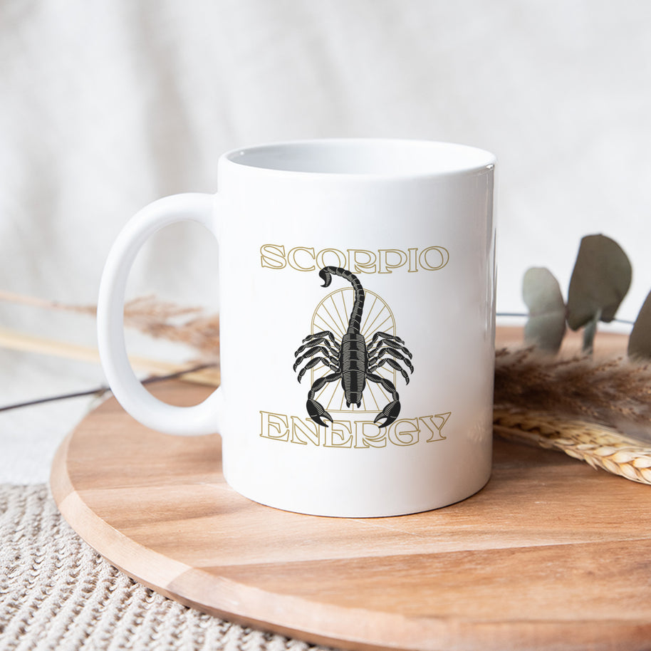 Tasse Weiss Sternzeichen Astrologie Aufdruck Skorpion