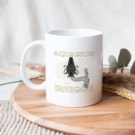 Tasse Weiss Sternzeichen Astrologie Aufdruck Fische Aquarius