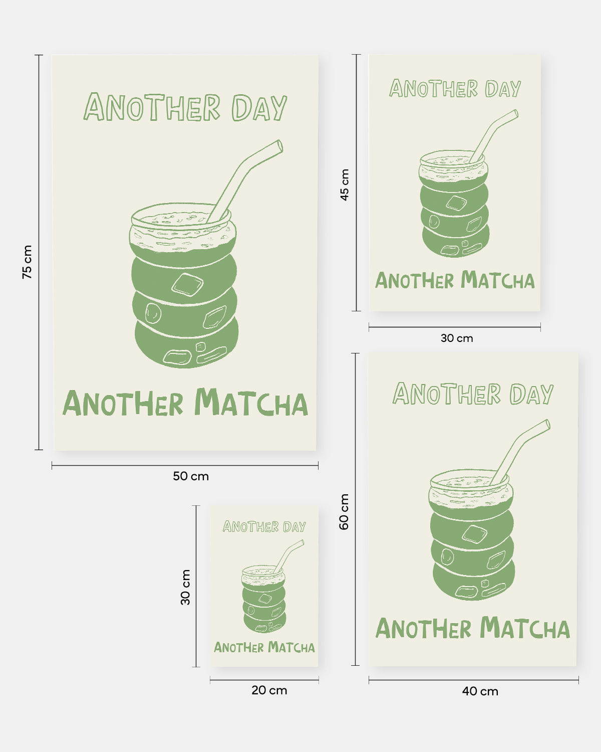 Another Day, Another Matcha - Poster Poster Visual Statements®