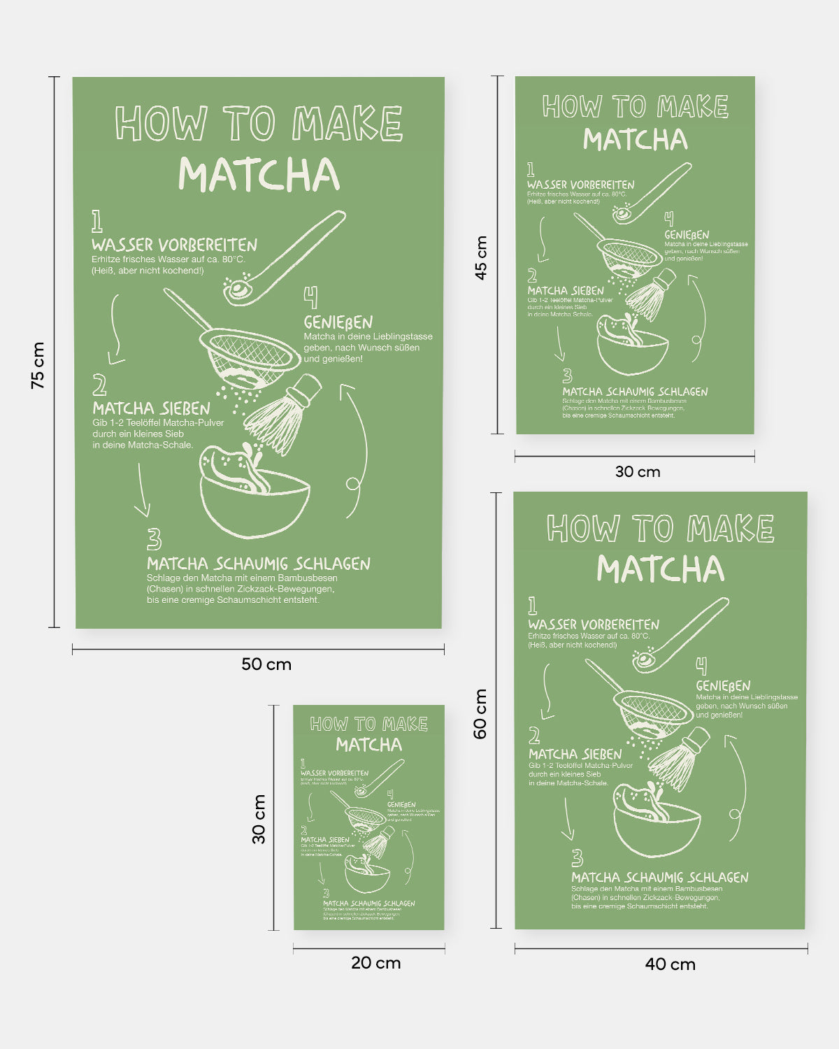 How to Make Matcha - Poster Poster Visual Statements®