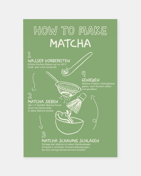 How to Make Matcha - Poster Poster Visual Statements®
