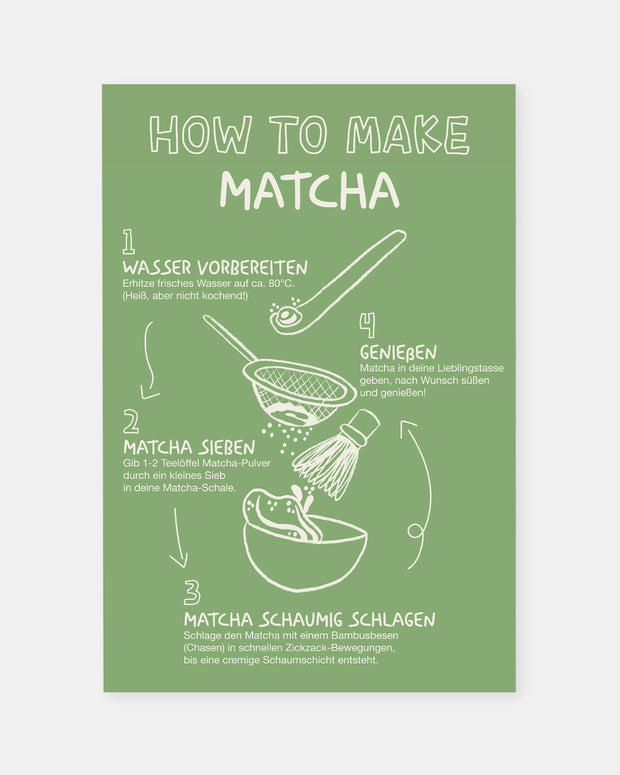 How to Make Matcha - Poster Poster VISUAL STATEMENTS