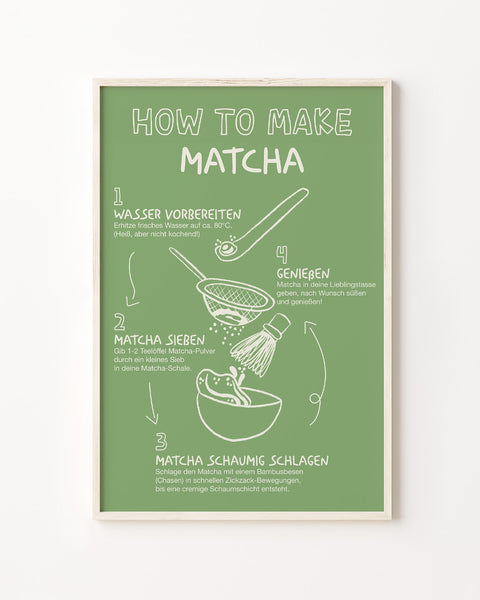How to Make Matcha - Poster Poster Visual Statements®