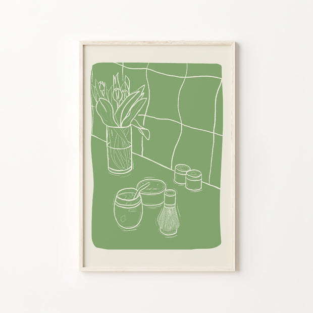 Matcha Illustration - Poster
