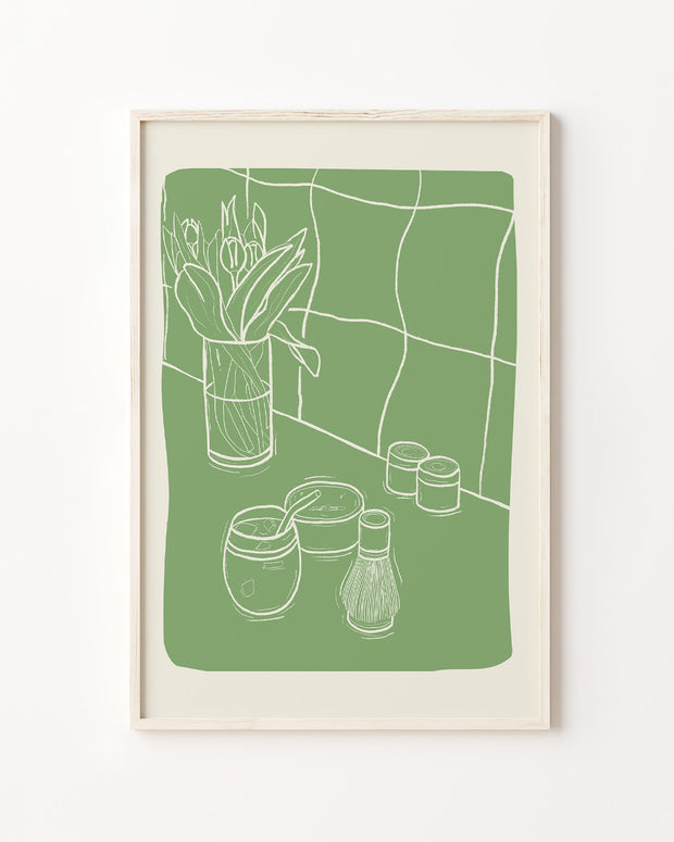 Matcha Illustration - Poster
