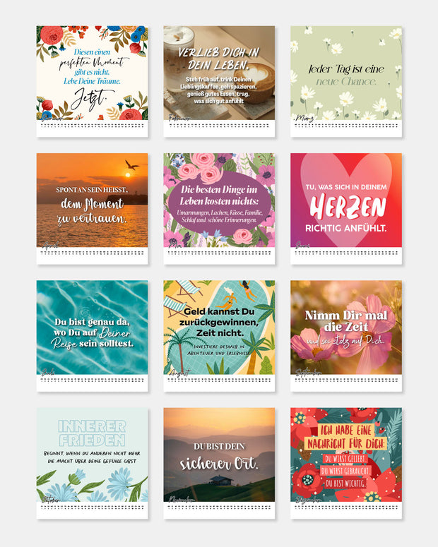 Holzaufsteller Kalender 2027 – Für deinen Lieblingsmenschen Kalender Visual Statements®