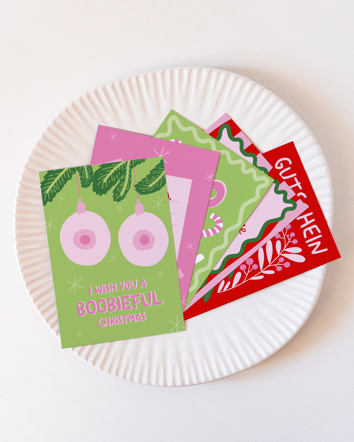 Girly Christmas Cards - Postkarten-Set Postkarten-Set Visual Statements®