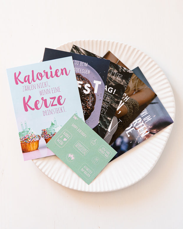 Geburtstag - Grußkarten-Set