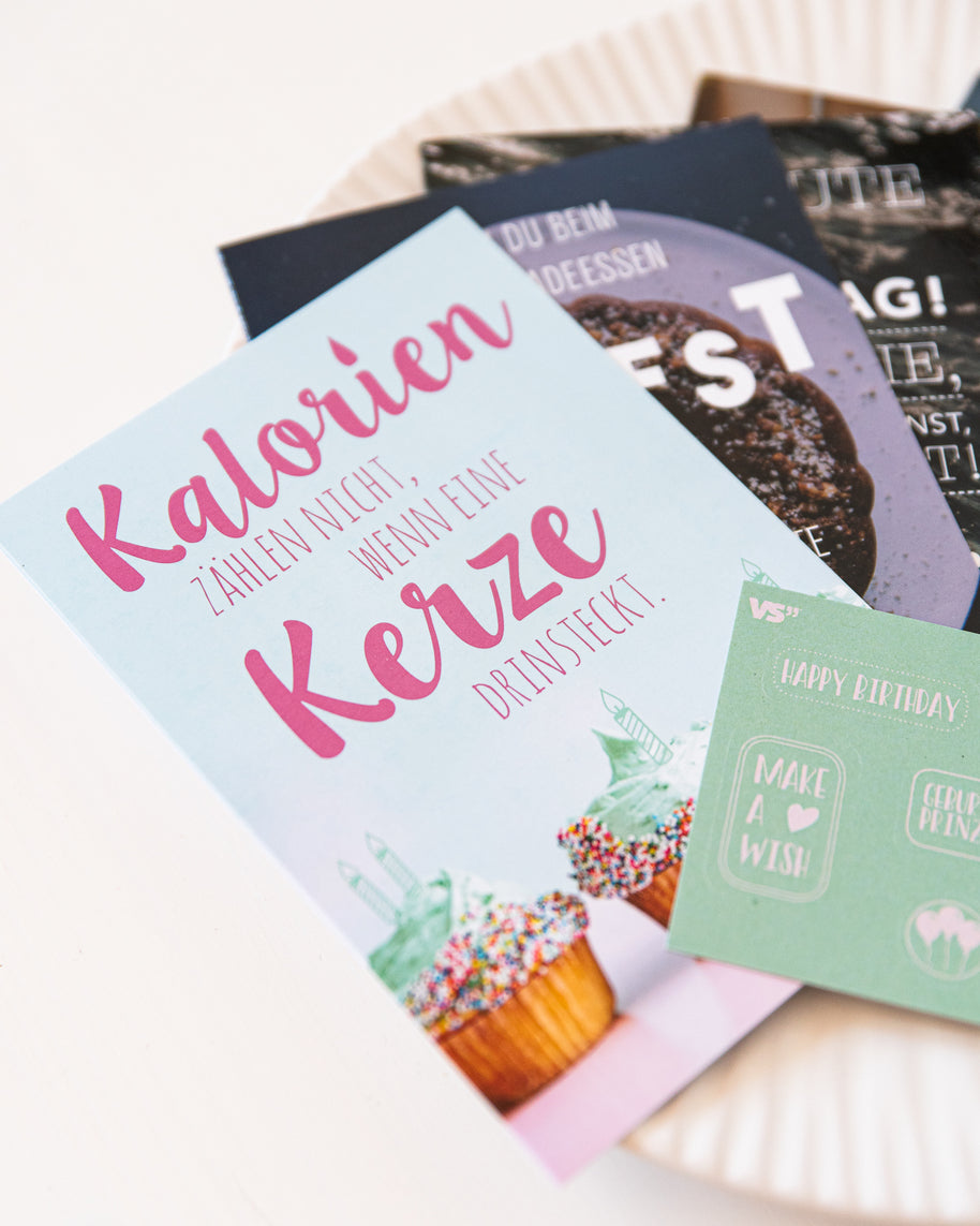 Geburtstag - Grußkarten-Set