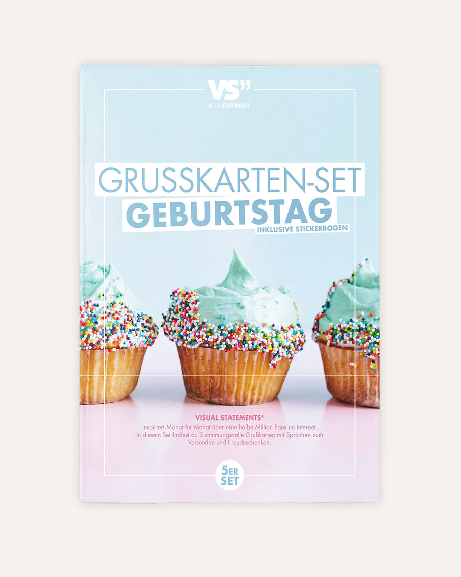 Geburtstag - Grußkarten-Set