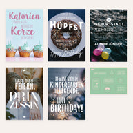 Geburtstag - Grußkarten-Set