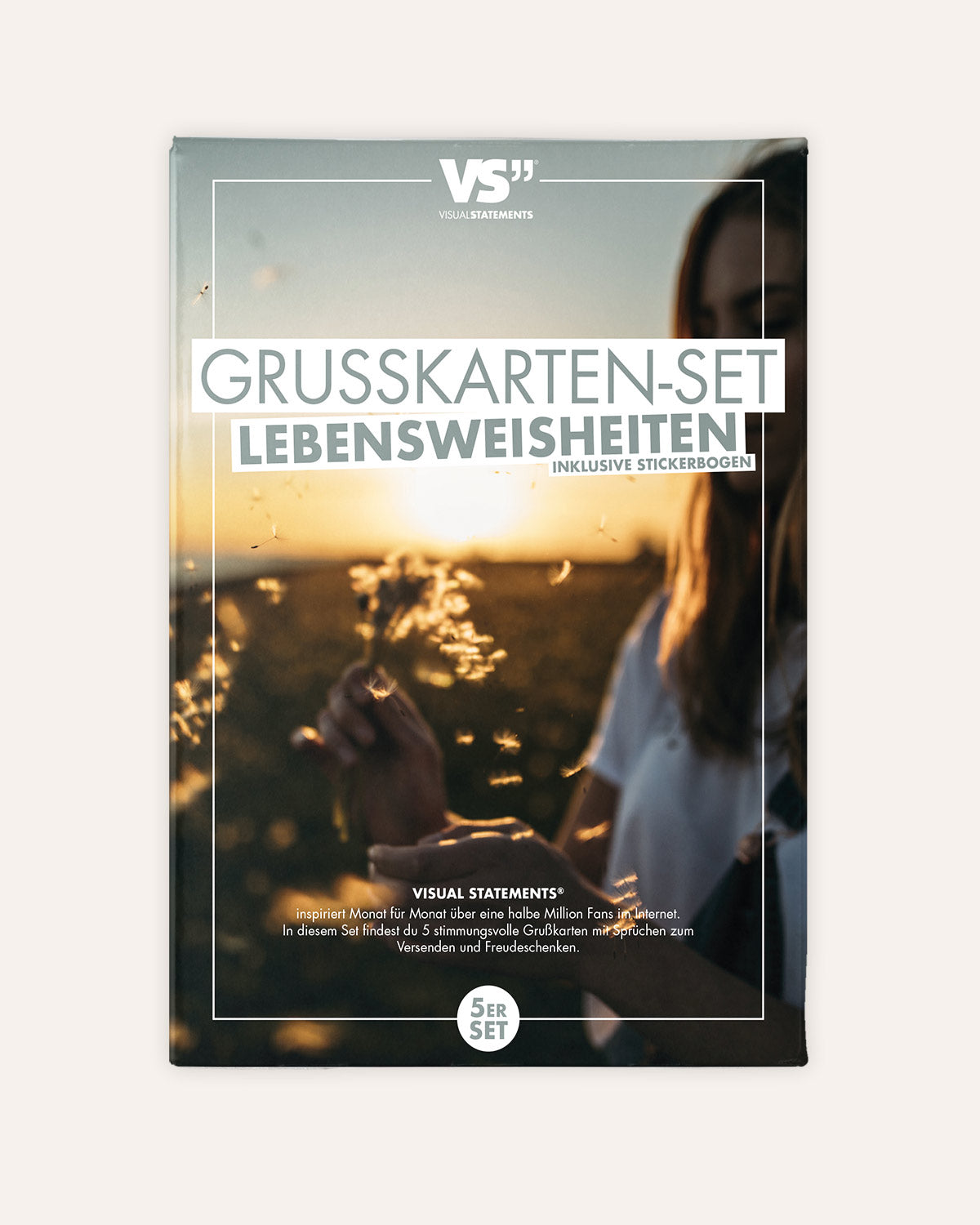 Lebensweisheiten - Grußkarten-Set Grußkarte Visual Statements®