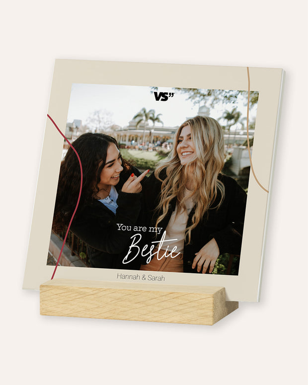 You are my Bestie - Karten im Holzaufsteller