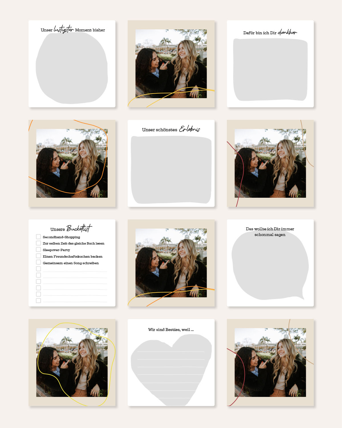 You are my Bestie - Karten im Holzaufsteller Karten im Holzaufsteller Visual Statements®