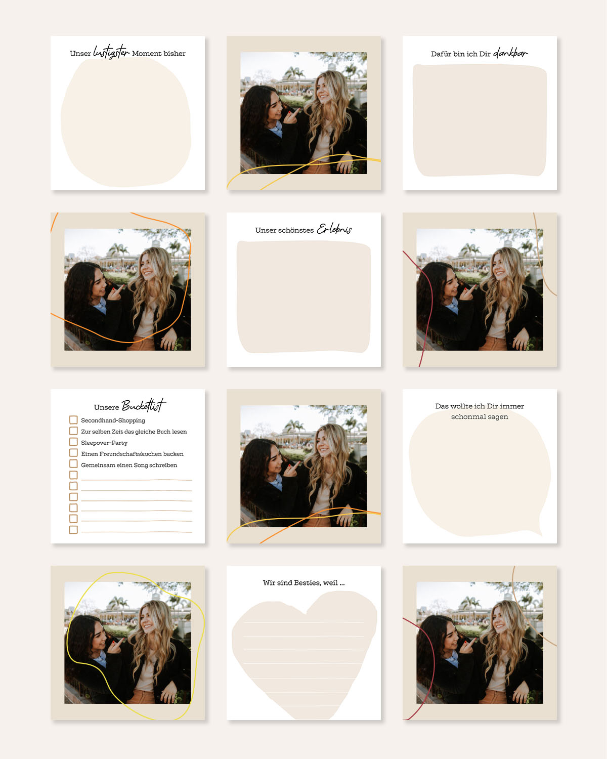 You are my Bestie - Karten im Holzaufsteller Karten im Holzaufsteller Visual Statements®