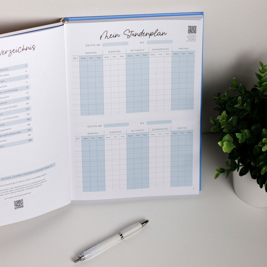 Lehrerkalender 2026 / 2027 - teach, inspire. repeat. Kalender Visual Statements®