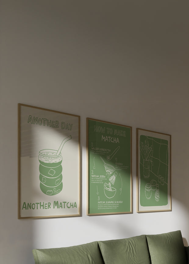 Matcha Illustration - Poster