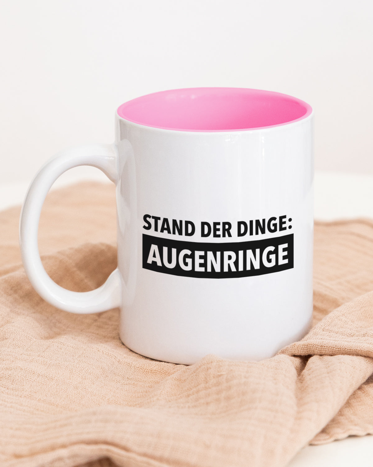 Augenringe - Tasse Pink Tasse wrdprn®