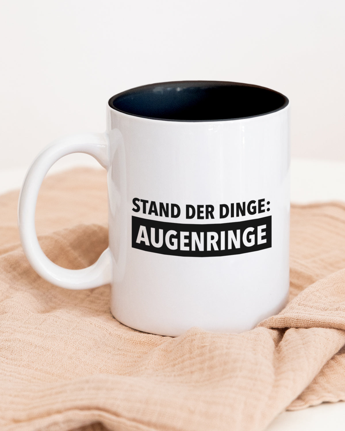 Augenringe - Tasse Schwarz Tasse wrdprn®