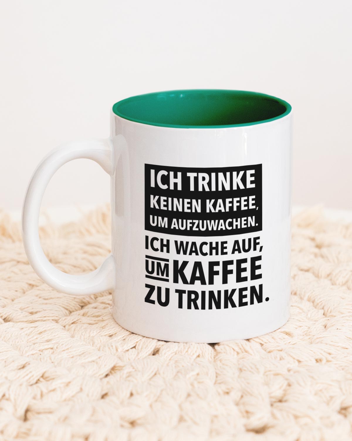 Kaffee - Tasse Dunkelgrün Tasse wrdprn®