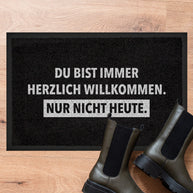 Nicht heute - Fußmatte