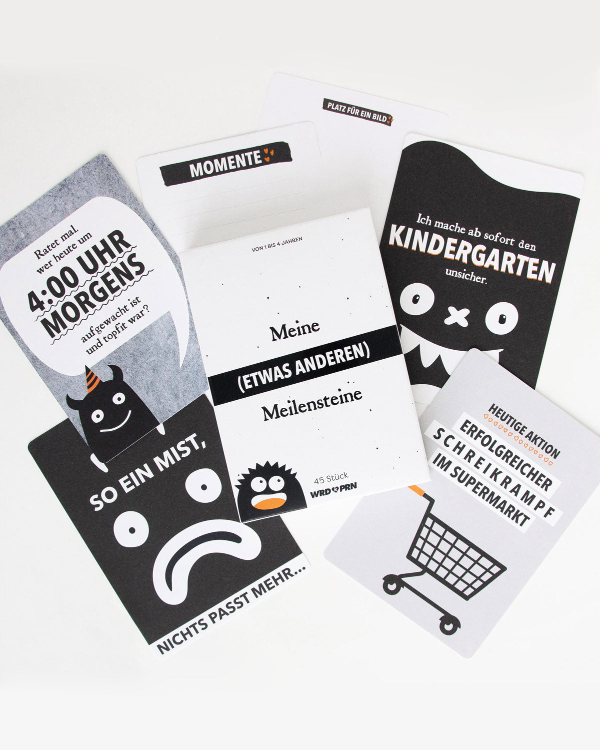 Ehrliche Meilensteine - Meilensteinkarten Meilensteinkarten wrdprn®