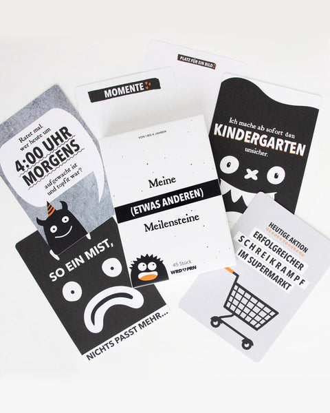 Ehrliche Meilensteine - Meilensteinkarten Meilensteinkarten wrdprn®