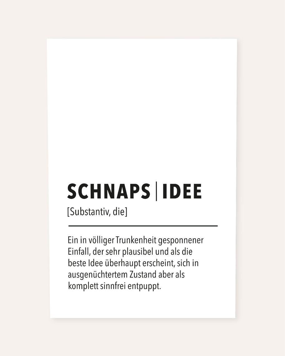 Schnapsidee - Poster