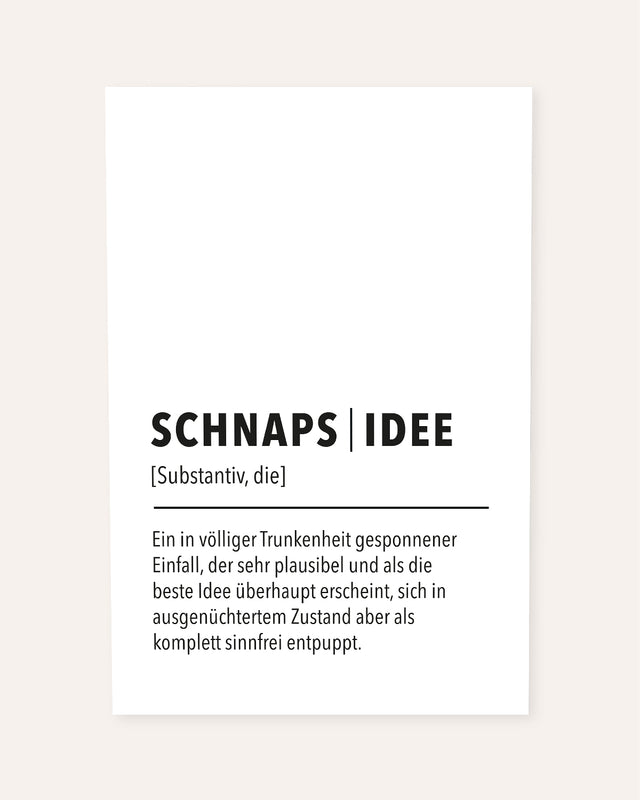 Schnapsidee - Poster
