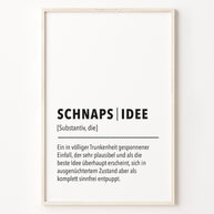 Poster Definiton Schnapsidee