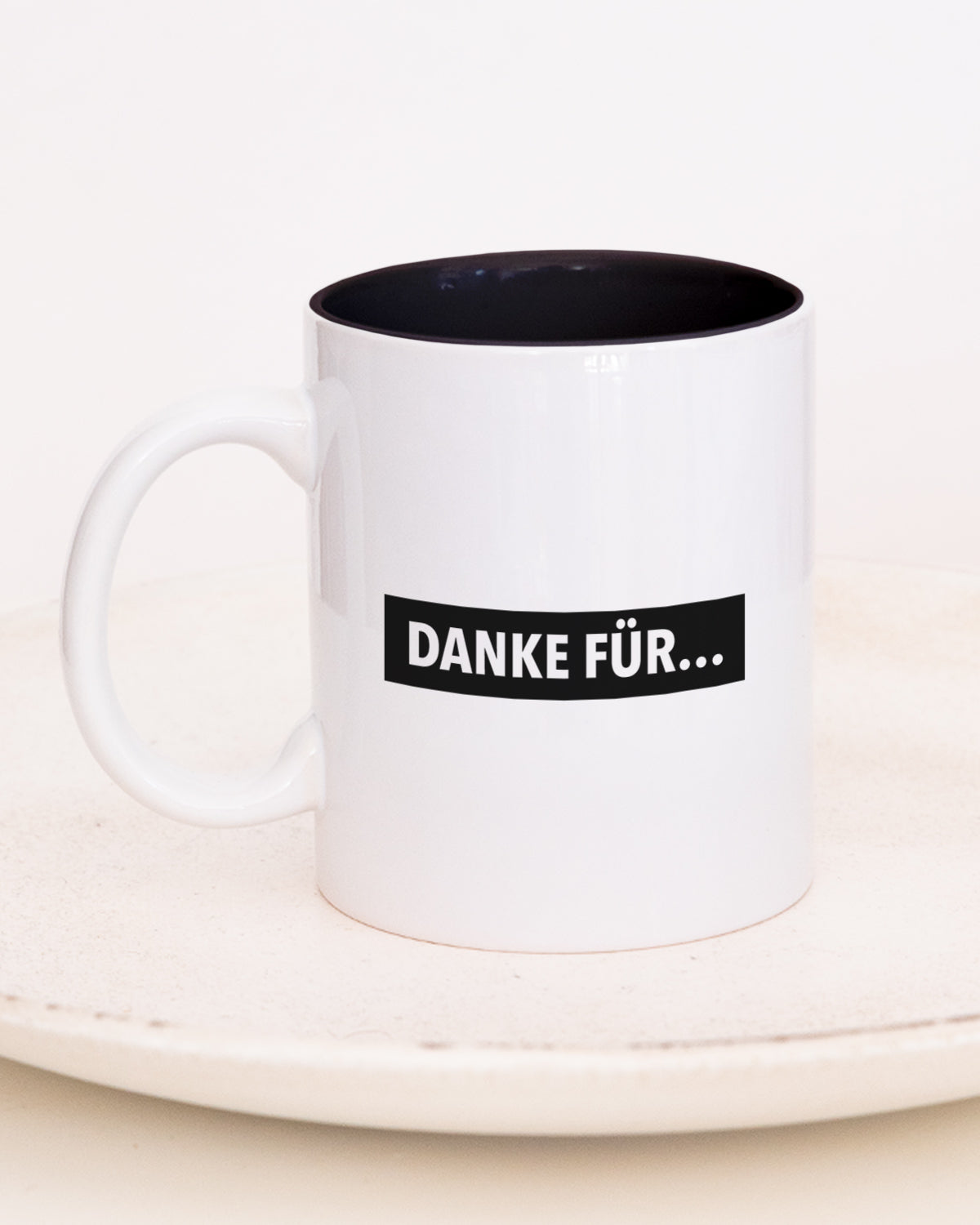 Danke für gar nichts - Tasse Schwarz Tasse wrdprn®