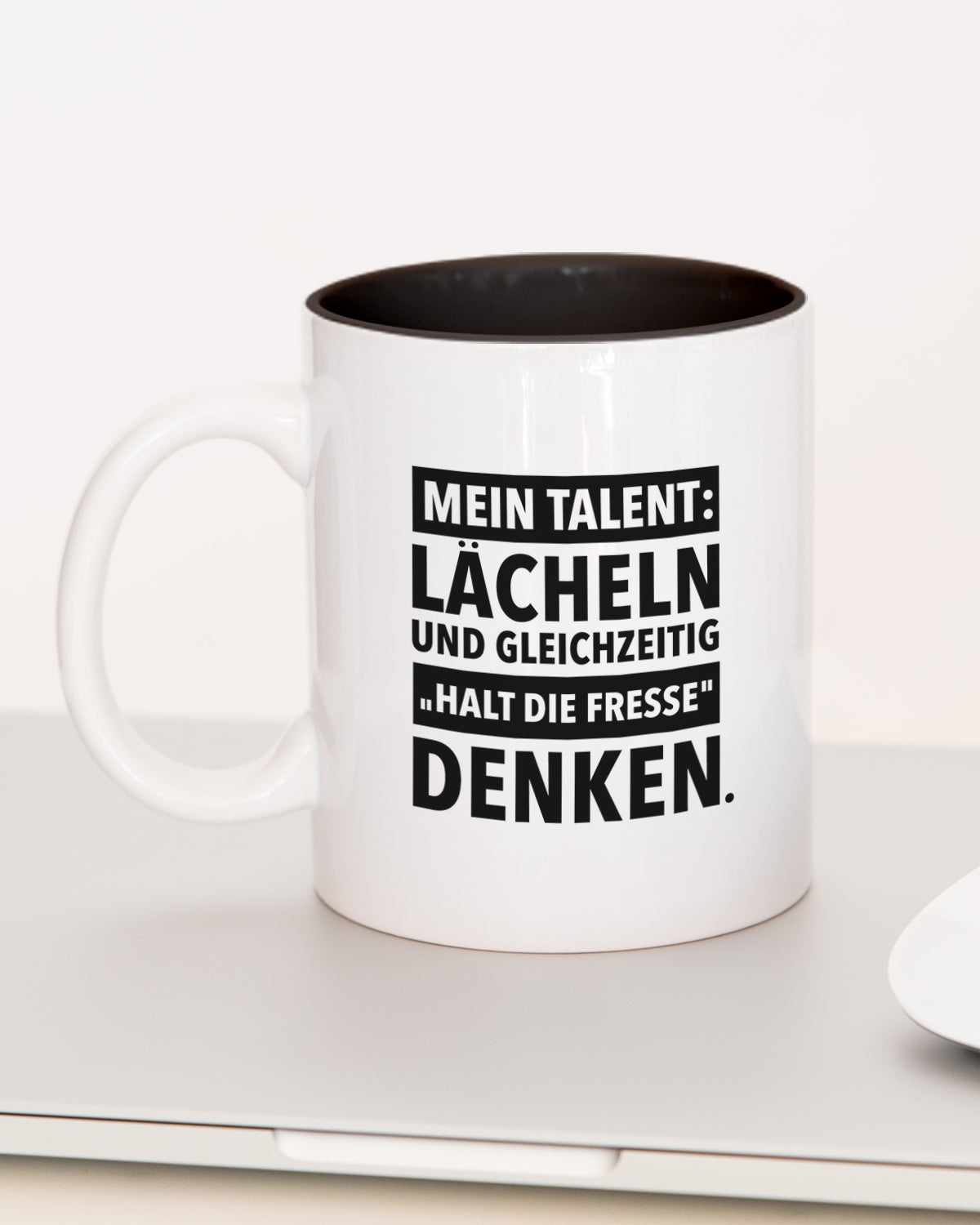 Mein Talent - Tasse Schwarz Tasse wrdprn®