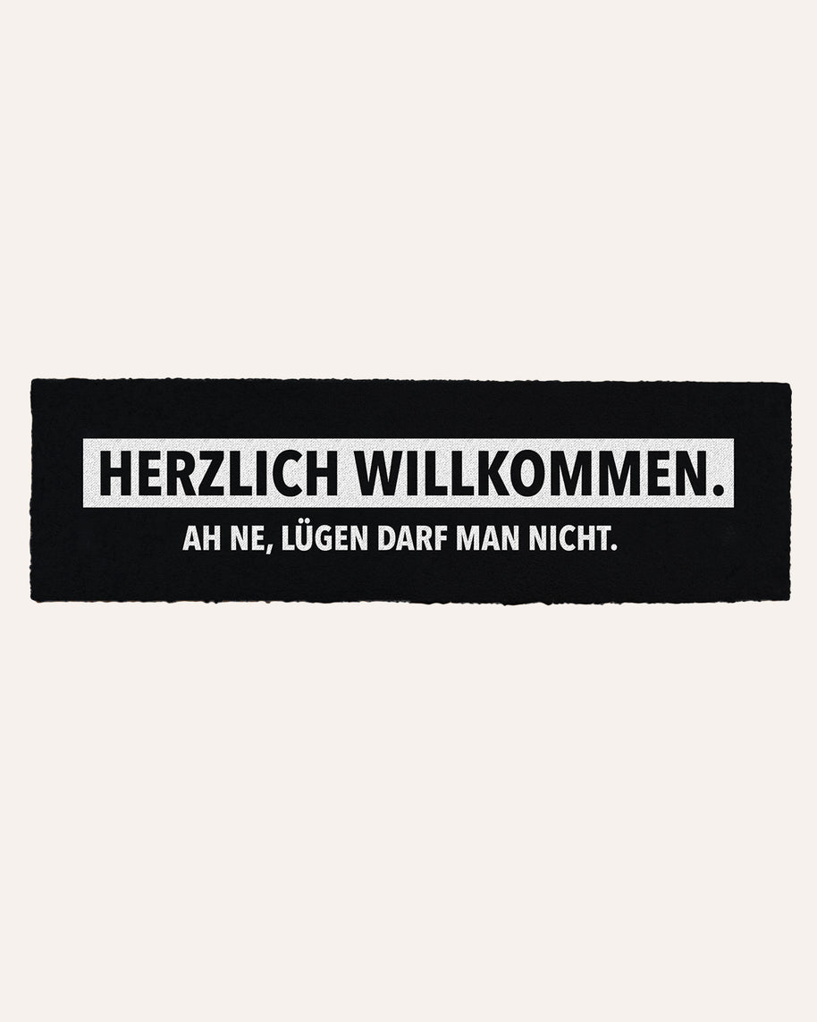 Lügen darf man nicht - Fußmatte schmal