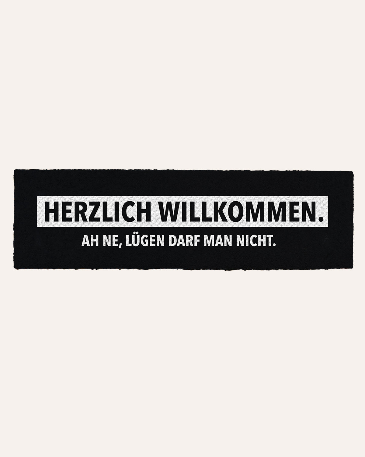 Lügen darf man nicht - Fußmatte schmal Fußmatte Visual Statements®