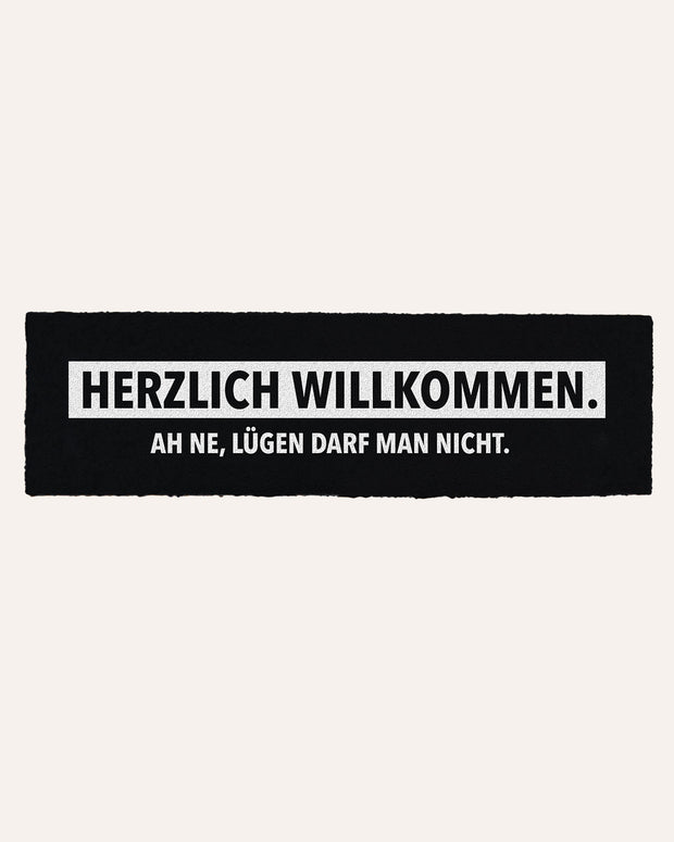Lügen darf man nicht - Fußmatte schmal