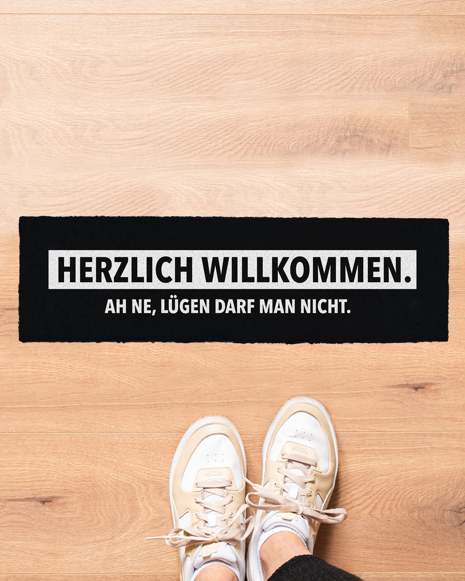 Lügen darf man nicht - Fußmatte schmal