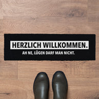 Lügen darf man nicht - Fußmatte schmal