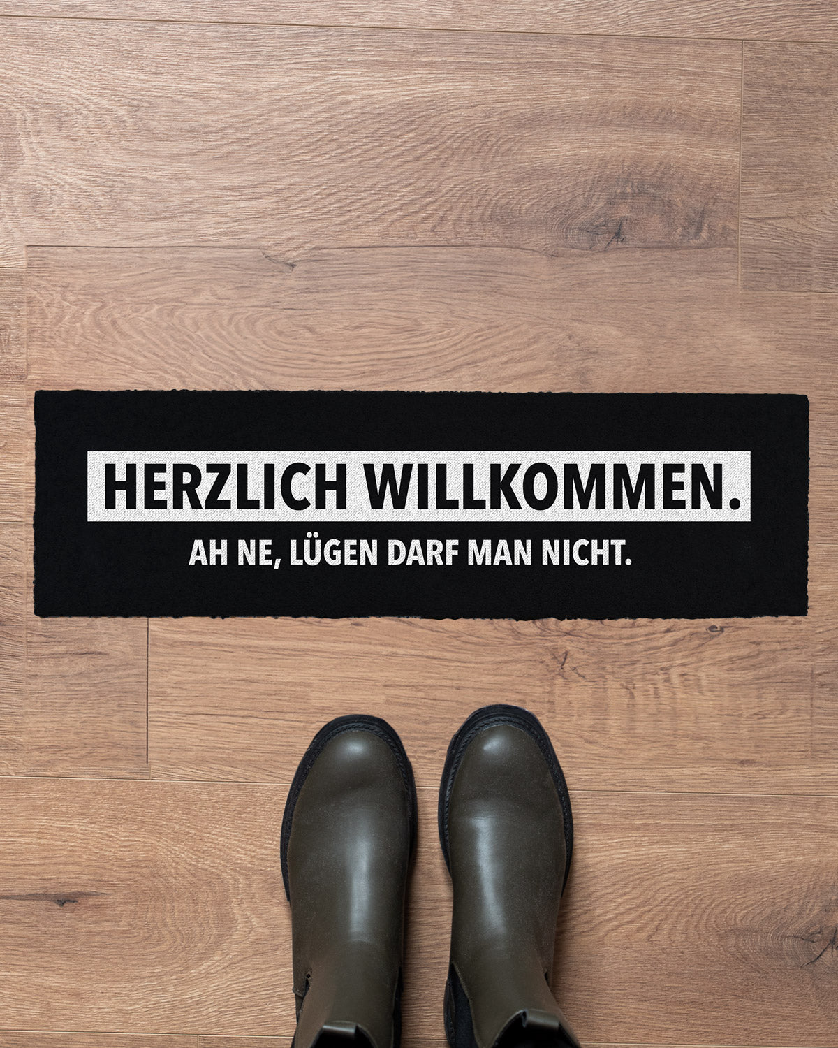 Lügen darf man nicht - Fußmatte schmal Fußmatte Visual Statements®