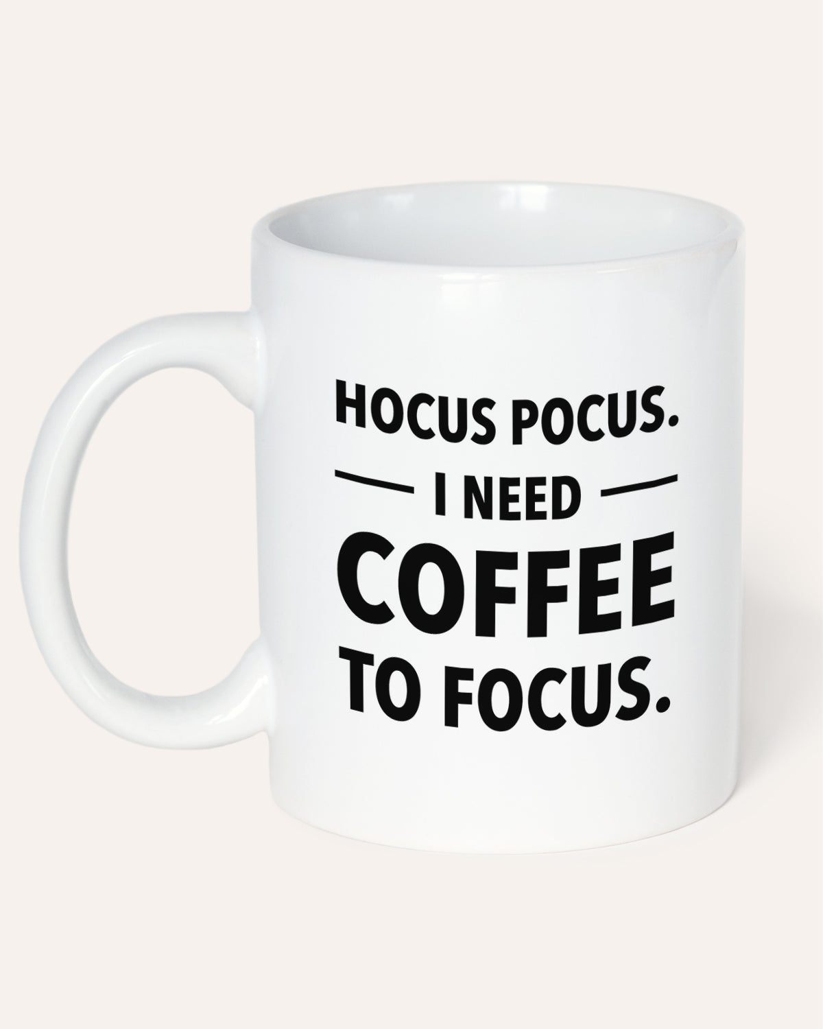 I need coffee to focus - Tasse Tasse wrdprn®