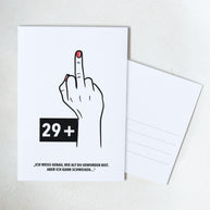 29+ - Postkarte